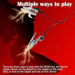 Nipple Clamps Nipple Toy Nipple Sex Toys Electric Clitoral Nipple Clit Clamp Nipple Breast Flirting Vibrating Nipple Clamps Non Piercing Nipple Clips Sex Toys Nipple For Women& Men Bdsm Toy