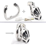 Male Chastity Device Hypoallergenic Stainless Steel Cock Cage Penis Ring Virginity Lock Chastity Belt Adult Game Sex Toys For Men (48Mm)