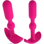 Anal Plug Butt Plug With Safe Curved Base For The Beginners Comfortable Long-Term Wear Rose Red Sex Toy For Men Women Masturbation