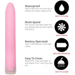 Velvet Kiss Vibrator Silky Smooth Multi Speed Classic Bullet For Clitoral And G Spot Stimulation Waterproof Slimline Vibrator For Women And Couples Travel Friendly Adult Sex Toy 6 Inch