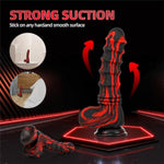 Black Monster Cock Horse Dildo Fantasy Dragon Dildo With Ribbed Knot For Vaginal Anal Prostate Stimulation, Xl Thick Silicone Anal Dildos For Women Men Gay Sex Toys, Bbc 8.27" Realistic Dildos (S)