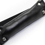Soft Leather Dog Bone Open Mouth Gag Bdsm Padded Pillow Mouth Gag Restraints Puppy Game Bondage Bite Gag Adult Sex Toys (Black)