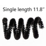 200 Pieces Black Chenille Stems for DIY Art and Craft Decorations (6mm x 12 Inch)