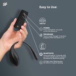 Ribbed Petal Connect App Vibrator Sex Toy | Adult Toys for Women | Wearable Vibrator + APP | Vibrating Sexual Pleasure Device | Stimulation Vibrators | Woman Sextoy (Black)
