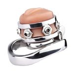 Flat Chastity Cage For Men Small Chastity Cage Metal Inverted Chastity Cage Steel Penis Cage Cock Cage Chastity Devices Sissy Chastity Cage Bdsm Cage Chs183 (50Mm/2In)