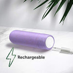 Blush Gaia Eco Mini Bullet Vibrator – 3 Inch Nipple Clitoral Stimulator With 10 Vibrating Modes - Plant Based Small Massager For Vaginal & Anal Pleasure – Splashproof Adult Sex Toys For Women - Lilac