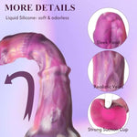 9.25" Vibrating Fantasy Dildo With Remote Control,Thick Horse Dildo Vibrator With 8+1 Modes,Silicone Monster Penis With Suction Cup For G-Spot Clit Anal Stimulation, Adult Sex Toy For Women Men Couple