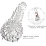 Monster Dildo,7.8In Clear Dildo Dragon Dildo With Suction Cup,Fantasy Dildo Adult Sex Toys For Women Men And Couples