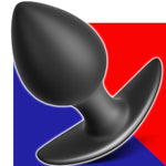 Anal Plug For Comfortable Long-Term Wear Butt Plug With Safe Curved Base & Slender Stem Black Silicone Prostate Massager Dilator Sex Toy For Women Men Masturbation (M)