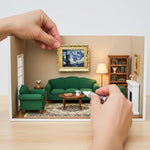 6PCS Miniature Framed Art Dollhouse Wall Art Set