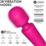 Rechargeable Massage Wand For Women, Upgrade Couple'S Massager, Personal Massager For Women, Effortless Fatigue Relief, Rose
