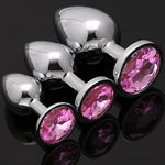 3 Pcs Luxury Jewelry Design Fetish Anal Butt Plug(Pink)
