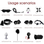 35 Pcs Bdsm Kit Adult Sex Toys Bondage Restraints Set Adjustable Sex Bondage Blindfold Anal Toys Sex Toy Kit Sex Things For Couples Kinky Bondage Gear & Accessories For Women And Men