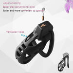 3D Ventilation Chastity Cage Lock Set With Three Wider Rings And Belt Small Lightweight Cock Cage With Urinal Men Penis Sm Bondage Sex Toys Device For Adult (Xs)