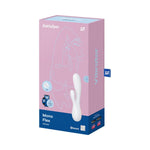 Mono Flex Connect App Vibrator Sex Toy | Adult Toys For Women | Rabbit Vibrator + App | Vibrating Sexual Pleasure Device | Stimulation Vibrators | Woman Sextoy (White)