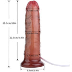 10 Inch Squirting Dildo Huge Penis Liquid Silicone Big Realistic Dildo Thick Adult Sex Toys For Women G-Spot And Men Anal Large Prostate Massage