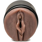 Mistress Double Shot Pussy & Ass Stroker Masturbator Made With Realistic Bioskin? For Men & Couples. Textured Inner Tunnel For Stimulation With Realistic Anus & Vagina - Dark