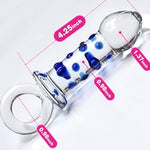 Glass Butt Plug Anal Plug Prostate Massager With Bumps And Pull Loop Fetish Anal Dilator Masturbation Sex Toy For Men Women