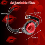 Open Mouth Gag Big Red Lips Ballgag Adjustable Leather Head Harness Bdsm Erotic Toy Sex Accessories For Adults Couples Oral Game