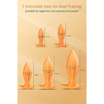 Ultral Soft Butt Plug, Flexible Liquid Silicone Anal Plug Prostate Massage G-Spot Stimulator Anal Trainer Kit For Beginner Advanced Players (Xxl)