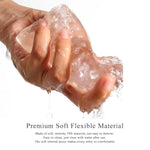 Reusable Male Masturbator Cup Male Masterburbatar Penis Sleeve Sex Toys Transparent Crystal Vagina Textured Tunnel Pocket Pussy Stroker Adult Sex Toys Silicone Artificial Pussy For Men