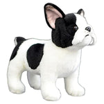 Realistic French Bulldog Stuffed Animal - Black 10.24" Plush Toy, Hugging Companion For Dogs, Boys, Girls, Kids - Home Decor