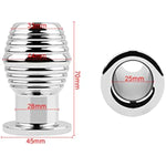 Metal Thread Hollow Enema Anal Plug Anal Dilation Vaginal Dilator, Anus Peep Adult Sex Toy