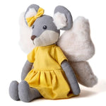 11” Plush Figures With Wings Mouse Fairy Linen Cotton Stuffed Animal Toy Plush Toys For Baby