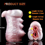 Unique Fantasy Multi-Color 2 In 1 Men Stroker Male Masturbator Ultral Soft Silicone Made For Men Couples