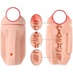 Male Masturbators With 3Xlr Adapter For Sex Machine Automatic Thrusting Beer Bottle Lifelike Pocket Pussy Adult Sex Toy(D)