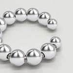 Metal Penis Ring Stainless Steel Cock Head Glans Orgasm Increase Delay Ejaculation Male Semen Lock Glans Stimulator Sex Toys For Men Delay(1.57")