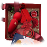 Couple Vibrator Fun Dice Adult Toy Set With Powerful Rechargeable Massager, Mini Vibrator And Rose Cock Ring Clitoris - Lover Christmas Gift Sex Toy