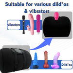 Sex Pillow with Suction Cup Dildo Mount Sex Toys Inflatable Pillow Vibrator Holder Set Universal Sex Saddle Strap on Pillow,Chair Hands-Free Play(Without Dildo)