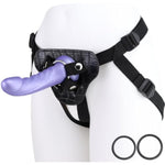Harness Strap-On Dildo Set-7" Removable Realistic Dildo, Adjustable Waist/Thigh Belt With 3 O-Rings,Soft Leather/Nylon Harness Adult Sex Toys, G-Spot,Anal,Pegging Penis For Women, Lesbian, Gay Couples