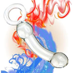 Anal Butt Plug Glass Anal Trainer With Big O Ring Crystal Pleasure Wand Sex Toy,G-Spot Pleasure Wand Glass Dildo Expander Crystal Anal Plug Anal Masturbator Sex Toy For Men Women(Style 1)