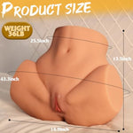 36Lb Big Ass Sex Doll For Male Masturbation, Realistic Life Size Sex Doll Ass Masturbator With Pocket Pussy Ass & Open Legs, Female Big Butt Sex Toy Sex Dolls Torso For Men Pleasure