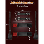 Car Restraint Set, Bondage Bdsm Kit For Couple With Adjustable Handcuff And Leg Strap, Adult Car Sex Toy Sm Slave Training, Sex Sling For Position Support Erotic Game Play, Kinky Travel Accessory