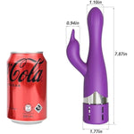 Silicone Rabbit Vibrator With 7 Vibration Modes Heating And Squirting Function Clitoral Vibrator For G-Spot And Nipple Stimulation Adult Sex Toy For Female Solo Or Couples Play