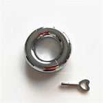 Heavy Stainless Steel Male Penis Ring Metal Smooth Bondage Rooster Ring With Key(28Mm)