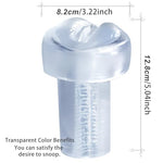 Clear Extended Men's Penis Pump Sleeve Masturbator Sleeve Realistic Vagina Sleeve Replacement Seal Cap 2.5 inch Cylindrical Large Penis Pump Sleeve Male Enhancement for Stronger and Larger Erections