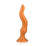 Long Anal Plug Dildo With Strong Suction Cup Soft Liquid Silicone Butt Plug Vaginal Stimulation Prostate Massage For Beginner Advanced Players (M)
