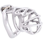 Medical Grade Stainless Steel Chastity Device Ergonomic Design Belt Restraint Men Bondage Fetish K555 (55Mm/ Xl Size)