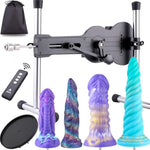 Sex Machine, Remote Controlled Ukulele Thrusting Love Machine Device, With Wildolo Fantasy Silicone Dildo Attachments, Various Features And Colors Dildo Sex Toys