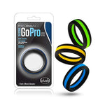 Performance Pro Adult Sex Toy Cock Ring - Silicone Stretchy Erection Flexible, Body Safe Penis Ring for Men, Couples Male - Enhanced Pleasure, Erection Support Sex Toy - Gold/Black
