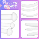 Urethral Sounds Silicone Plug 7 Pcs Set,Urinary Dilator Urethra Masturbation Rod White Penis Plug Fetish Sex Toy For Men
