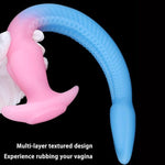 Silicone Anal Plug Tentacle Dildo Trainer Extra Long Butt Expander For Men Women Vagina Prostate Stimulation Sex Toys (Purple-S)
