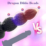 Anal Beads,6.69 Inch Anal Dildo Silicone,Knot Dildo Dragon Dildo With Strong Suction Cup And 3 Beads,Sex Toys For Men, Women,G Spot