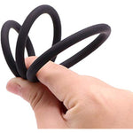 Penis Ring/Cock Rings,6 Pcs Different Sizes Silicone Penis Sleeve/Penistrainer,Stretchy Longer Harder Stronger Erection Semen Lock Ring,Delay Ejaculation Time Lasting Sex Toys For Men (Black 1)