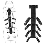 Bdsm Neck-To-Wrist Harness, Back Sex Handcuffs, Collar, And Sex Bondage Gear Accessories, Adjustable Arm Restraints Set For Couples, Women, And Gay Sex Toys, Beginners Behind-Back Handcuffs