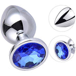 Stainless Metal Anal Butt Plugs Jewelry Anal Trainer Sex Toys Fetish Kinky Sex Love Games Unisex Valentine 'S/Birthday Gift For Lover (Medium)